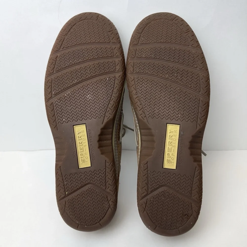 Sperry Men's Billfish 3-Eye Boat Casual Shoes, Dark Tan, Size 8W US